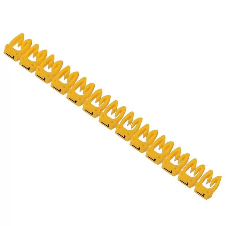 Жовті кабельні маркери IEK UMK02-02-L МКН-«L» 2.5мм² (1000шт/упак)