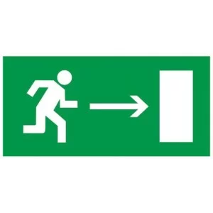 Знак евакуації «Напрямок до виходу направо»