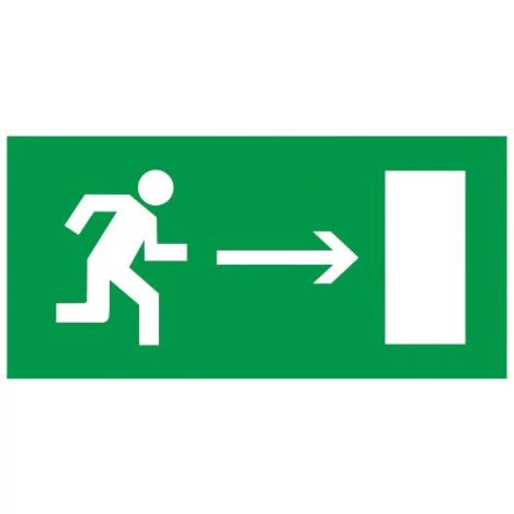 Знак евакуації «Напрямок до виходу направо»