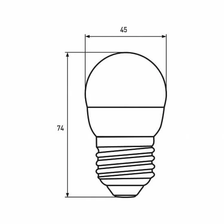 продаем Лампа светодиодная EKOPAK (2шт) G45. 5W. E27. 4000K (24) EUROLAMP в Украине - фото 4