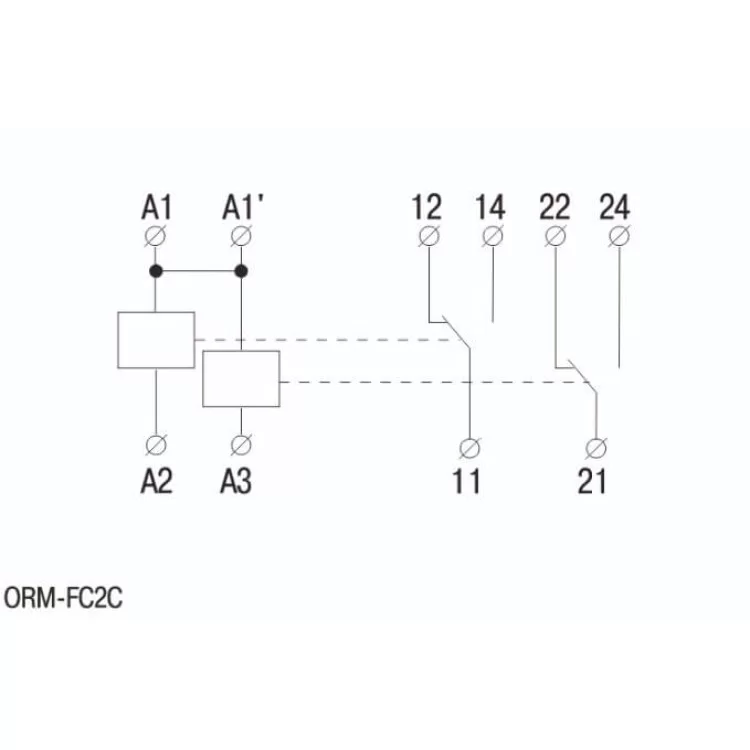 Интерфейсное реле IEK ORM 5 2 контактные группы 24В DC/A цена 749грн - фотография 2