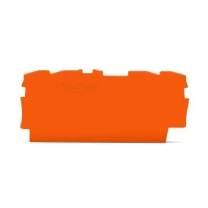 Торцевая/промежуточная пластина Wago 2000-1492 0,7мм (оранжевая)