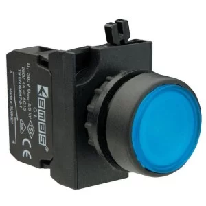 Натискна кнопка EMAS CP100DM (1НО) синя