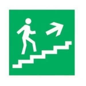 Знак «Напрямок до виходу по сходам вверх» правосторонний YPC30-150NEV-LNAPRVV