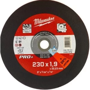 Тонкий отрезной диск по металлу MILWAUKEE 4932451490 PRO+ SC41/230