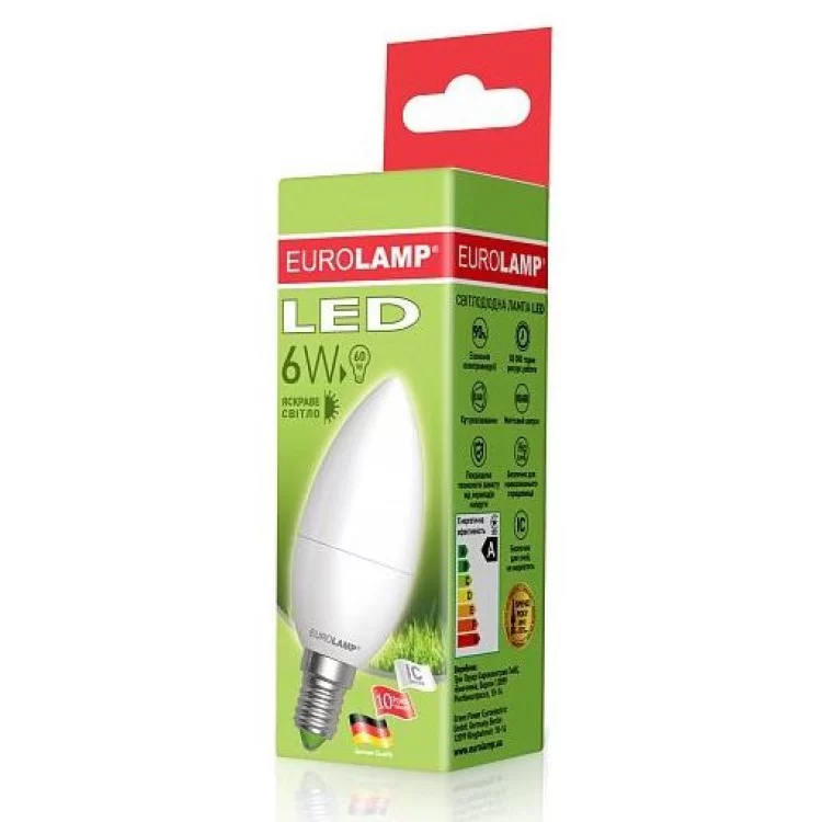 в продажу Лампа світлодіодна EKO (D) Candle 6 W. E14. 4000K (50) EUROLAMP - фото 3