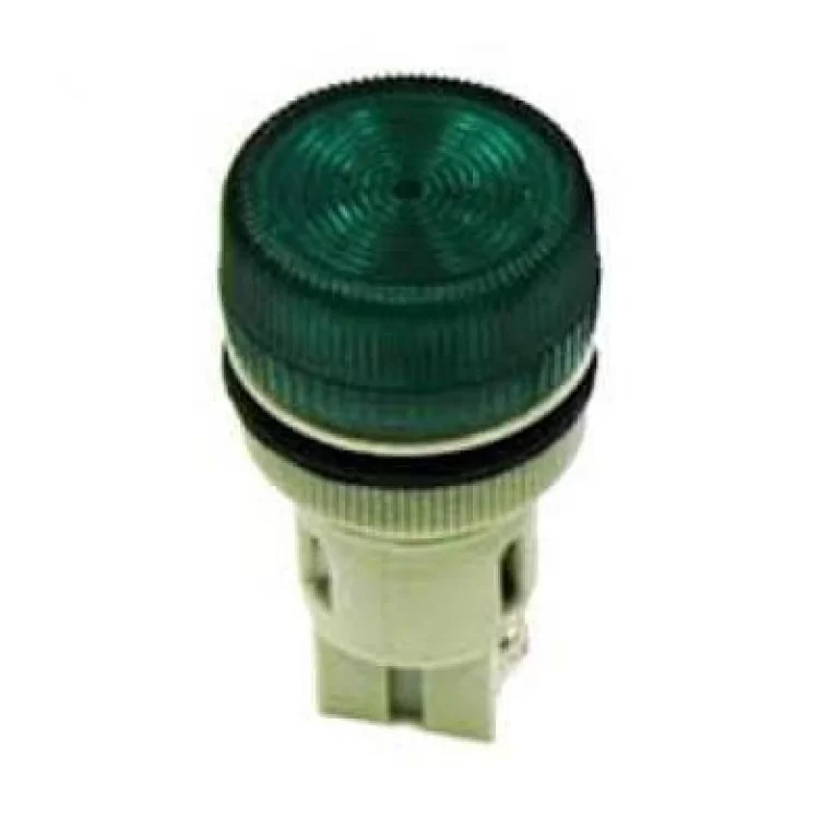 Світлосигнальна лампа ENR-22 Ø22мм зелена неон/240В циліндр IEK