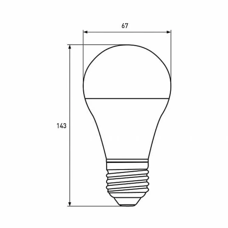 в продажу Лампа світлодіодна EKO (D) A70 20W E27 4000K EUROLAMP (LED-A70-20274(D)) - фото 3