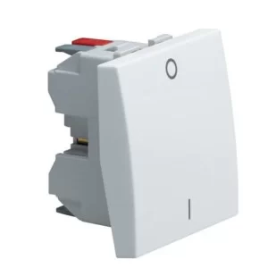 Двухполюсный выключатель Hager Systo WS008 І-0 2М (белый)