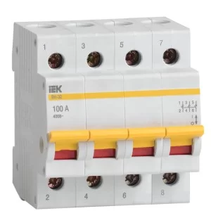 Выключатель нагрузки IEK MNV10-4-100 ВН-32 4Р 100А