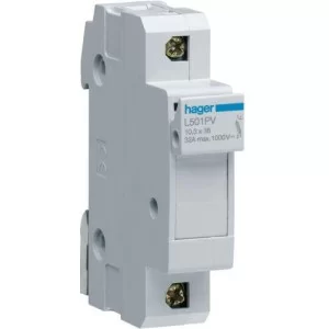 Модульний роз'єднувач запобіжника Hager L501PV L38 до 32А для PV-систем 1P 1000В DC
