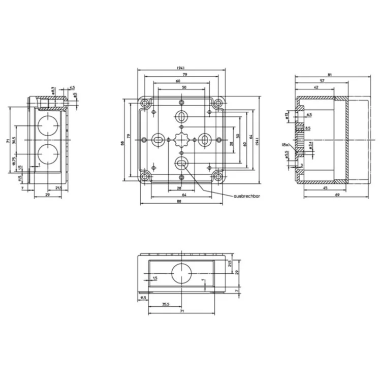 Коробка распределительная Spelsberg PS 99-6-o IP66 с гладкими стенками инструкция - картинка 6