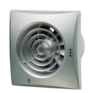 Осьовий енергозберігаючий вентилятор Vents 100 Quiet алюміній матовий