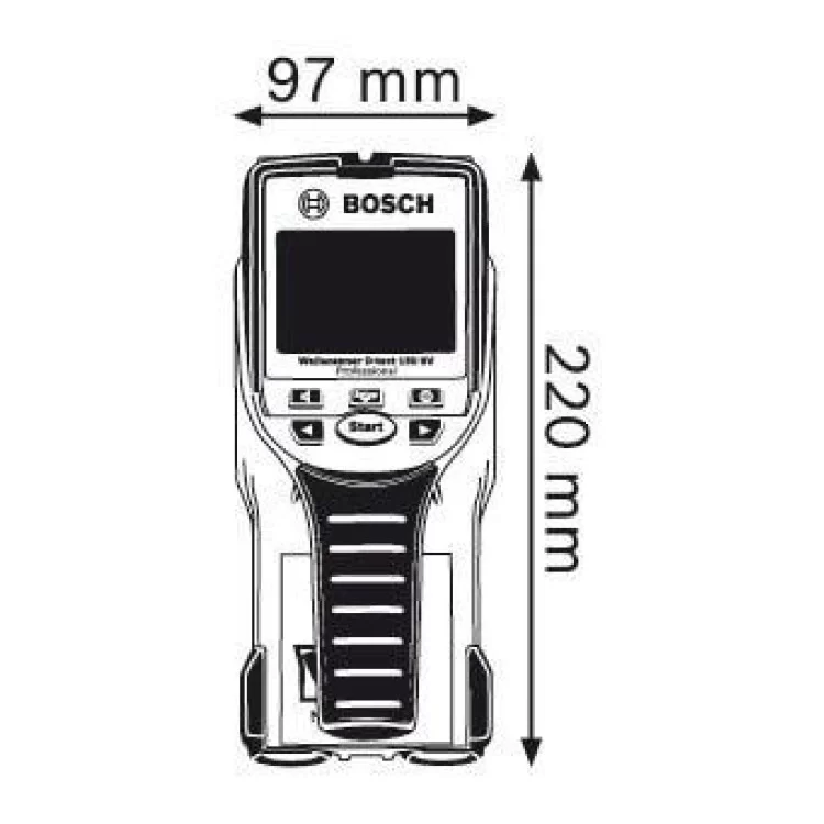 Детектор прихованої проводки Bosch D-tect 150 Professional ціна 21 226грн - фотографія 2