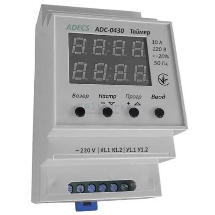Реле часу циклічне ADECS ADC-0430 175-260В 11 режимів ціна 433грн - фотографія 2
