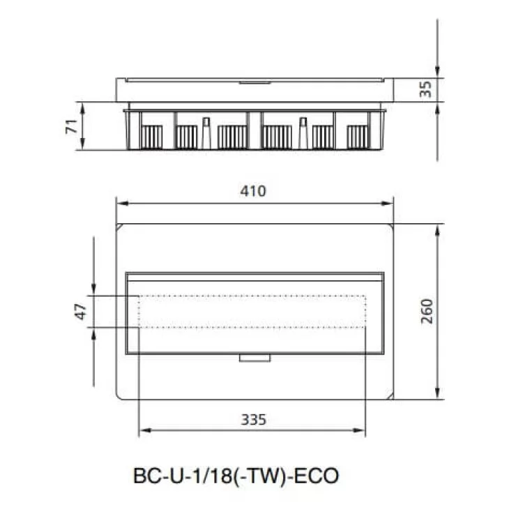 Щит Eaton Moeller BC-U-1/18-ECO ціна 1 004грн - фотографія 2