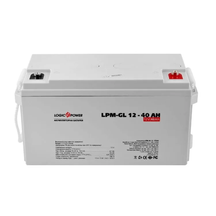 Аккумулятор LogicPower LPM-GL 12-40 AH 12В