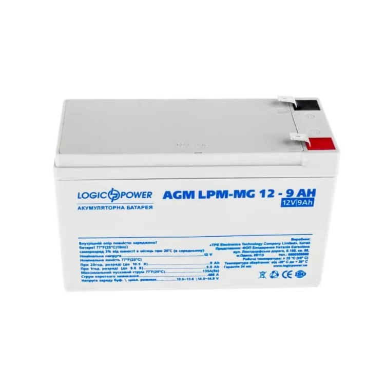 в продаже Аккумулятор LogicPower AGM LPM-MG 12-9 AH 12В - фото 3
