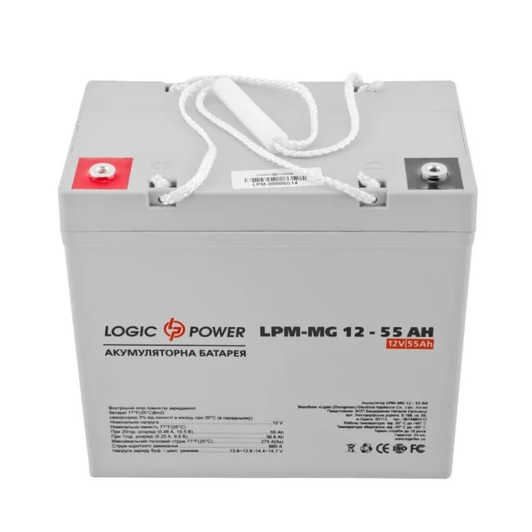 в продаже Аккумулятор LogicPower AGM LPM-MG 12-55 AH 12В - фото 3