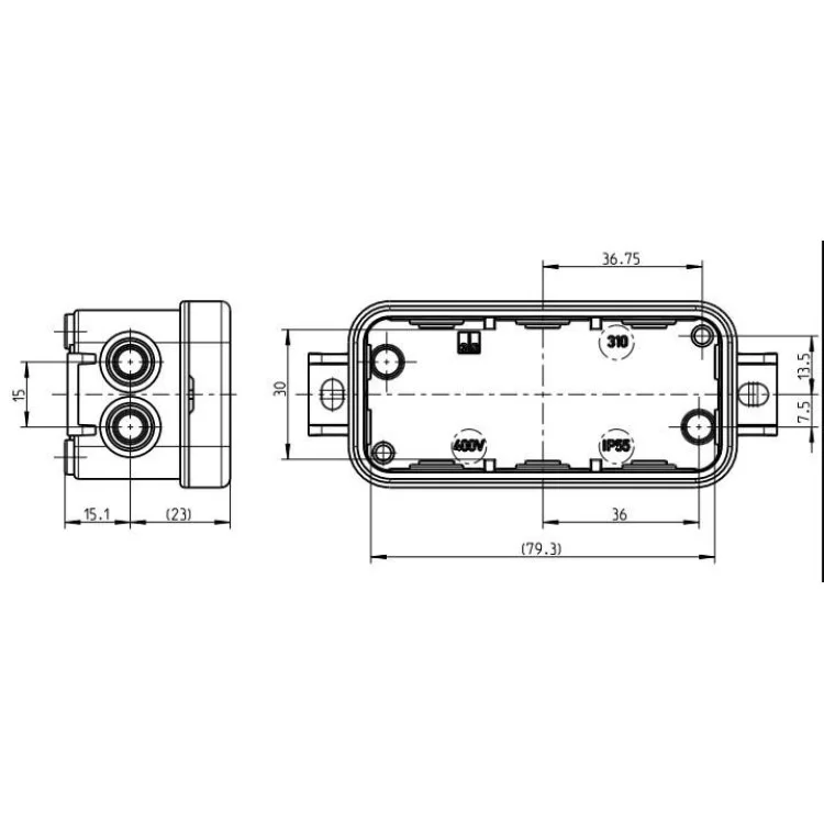 Розподільча коробка Spelsberg Mini 25-L IP55 інструкція - картинка 6