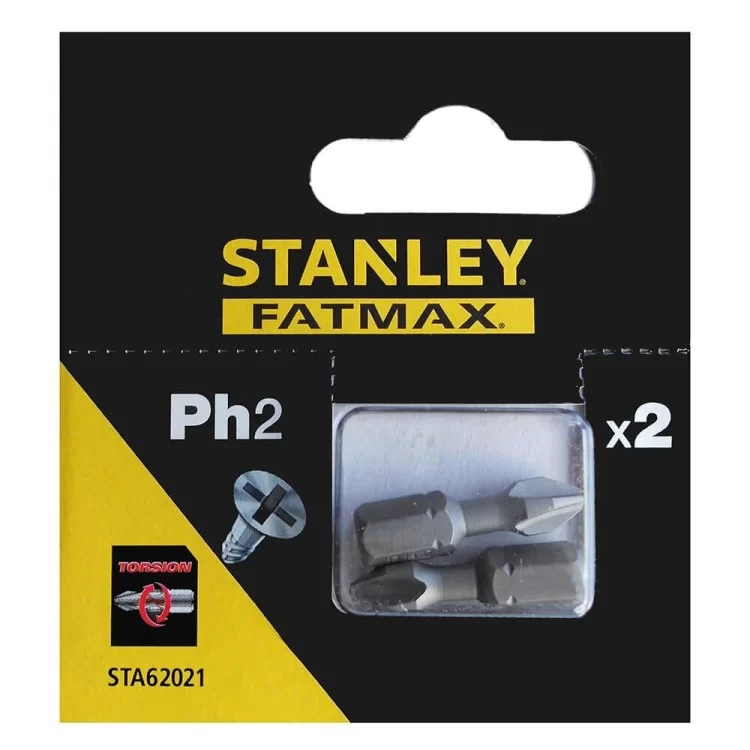 Биты Stanley Philips PH2х25мм (2шт) цена 52грн - фотография 2