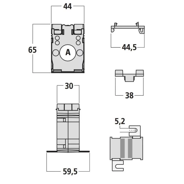Трансформатор измерительный TAIBB 50/5А (d=21мм) (кл. 1.0 1,25 ВА) IME цена 934грн - фотография 2