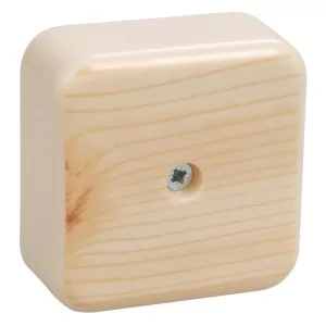 Коробка распределительная КМ41206-04  50х50х20мм сосна с контактной группой