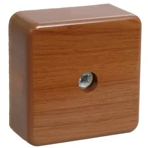 Распаячная коробка с контактной группой IEK КМ 41206-05 50х50х20мм дуб (UKO10-050-050-020-K24)