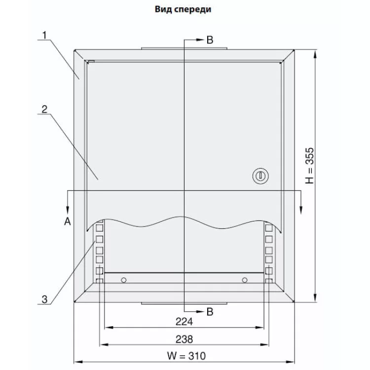 Шкаф настенный Zpas 7U 10" глубина 260мм (WZ-3661-01-02-011) цена 4 434грн - фотография 2