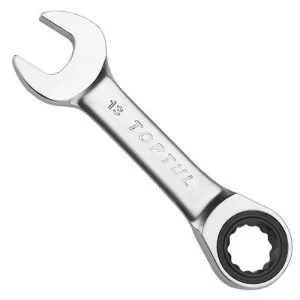 Ключ рожково-накидний з тріскачкою укорочений TOPTUL 8мм AOAB0808