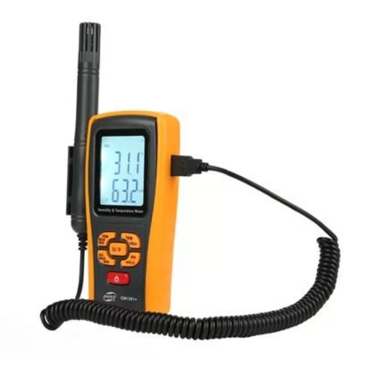 Термо-гигрометр Bluetooth 0-100%, -10-50°C BENETECH GM1361X цена 2 890грн - фотография 2