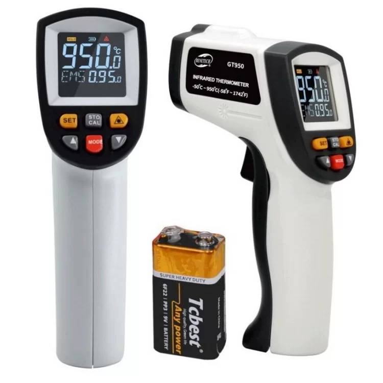 Безконтактний термометр (Пірометр) -50-950°C BENETECH GT950 ціна 2 142грн - фотографія 2