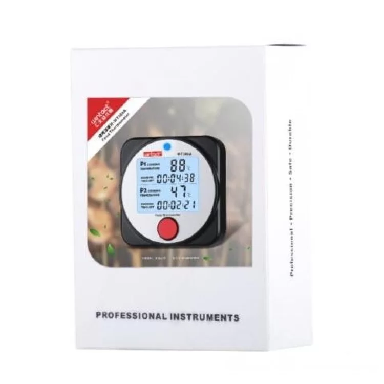 Термометр цифровой для барбекю 2-х канальный Bluetooth, -40-300°C WINTACT WT308A характеристики - фотография 7