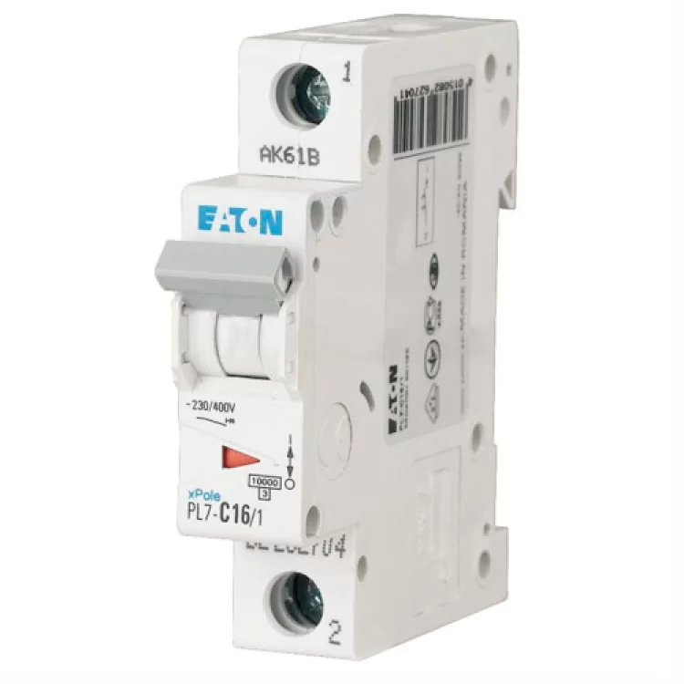 Автоматический выключатель PL7-C16/1 16А 1п. Eaton