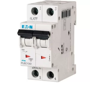 Автоматический выключатель PL6-C13/2 2п 13А. Eaton