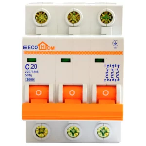 Автоматический выключатель ECO 3р 20А EcoHome