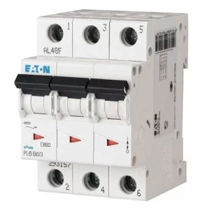 Автоматичний вимикач PL6-B6/3 6А 3п. Eaton