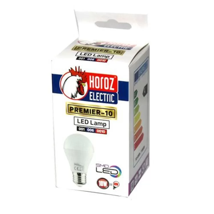 Лампа светодиодная A60 10W/220V/4200K E27 Horoz Electric (4310) цена 42грн - фотография 2