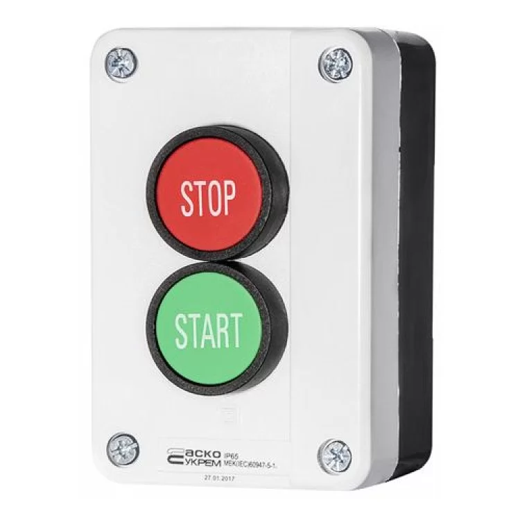 Пост керування XAL-B215 1NO+1NC 2-місний Start - Stop зелена/червона АскоУкрем