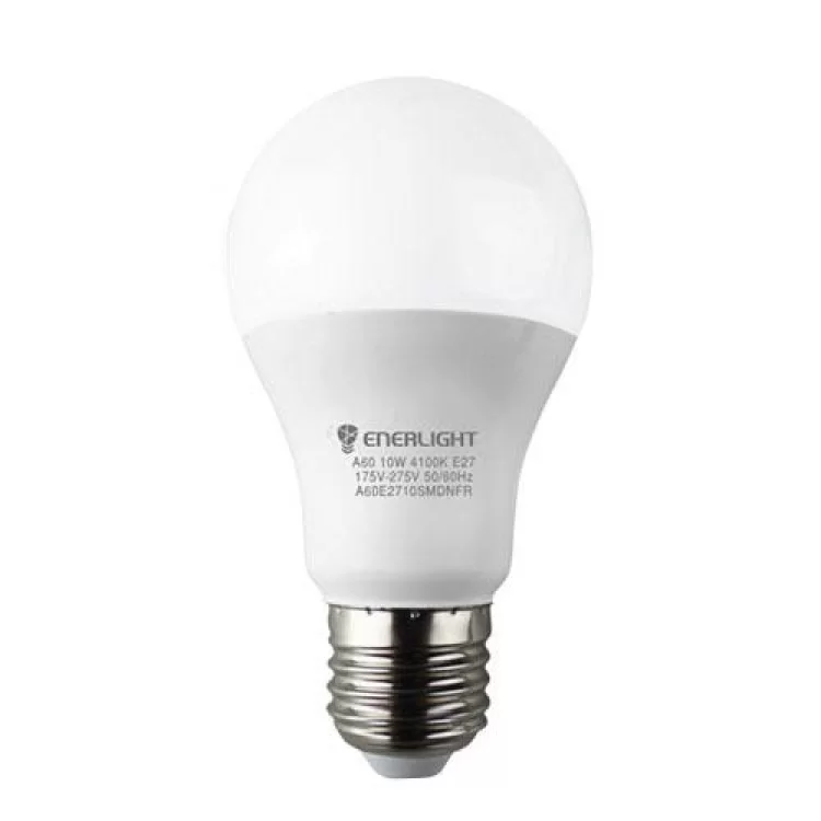 Лампа светодиодная A60 10Вт 4100K E27 ENERLIGHT