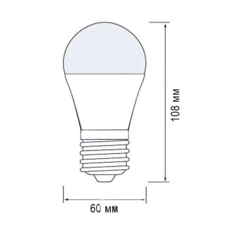 Лампа світлодіодна A60 Е27 12W 220V 4200K Horoz 001-006-00122 ціна 57грн - фотографія 2