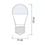 Лампа светодиодная A60 Е27 12W 220V 3000K Horoz 001-006-00123