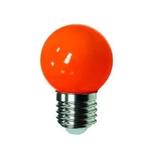 Лампа светодиодная G45 1W E27 5LED красная LM357 Lemanso