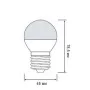 Лампа светодиодная G45 Е27 6W 220V 4200K Horoz 001-005-0006-2