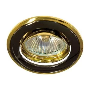 Світильник точковий 301T чорний-золото  (MR16 точковий світильник) Feron