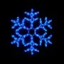 Гирлянда DELUX MOTIF Snowflake (снежинка) 0.55м синяя ІР44