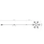 Гірлянда DELUX MOTIF Snowflake (сніжинка) 0.55м біла ІР44