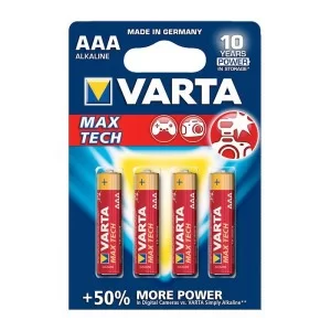 Батарейка VARTA MAX TECH AAA BLI 4 (4703101404)