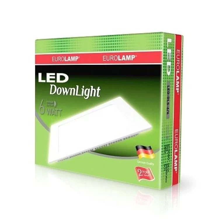 Світильник LED Panel (квадр.) 6W 3000K 220V EUROLAMP ціна 111грн - фотографія 2