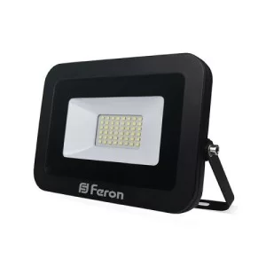 Прожектор LED 50W 6400K 230V чорний IP65 LL-855 Feron